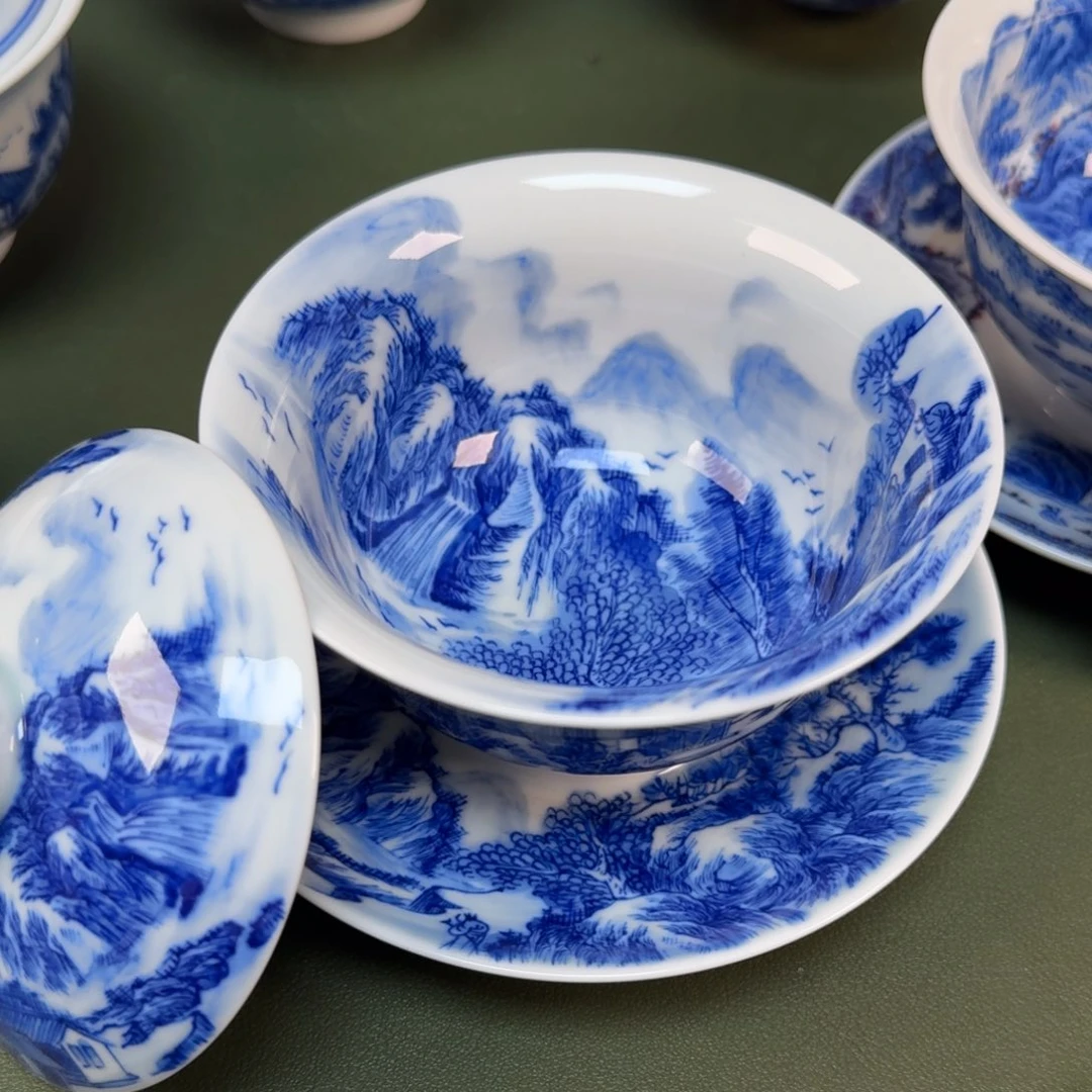 陶瓷景德镇纯手绘茶具圆圆222