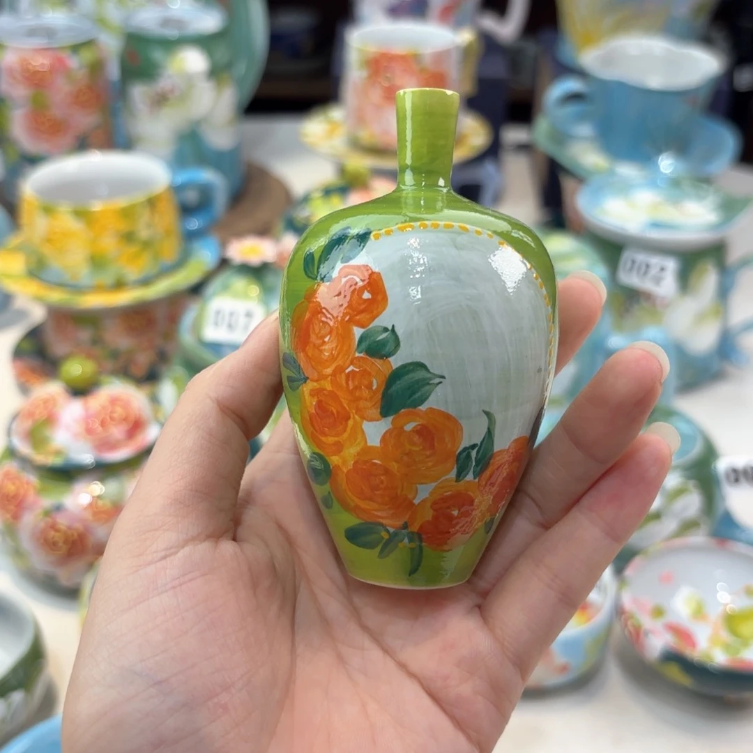 景德镇手绘高温釉下彩陶瓷茶具