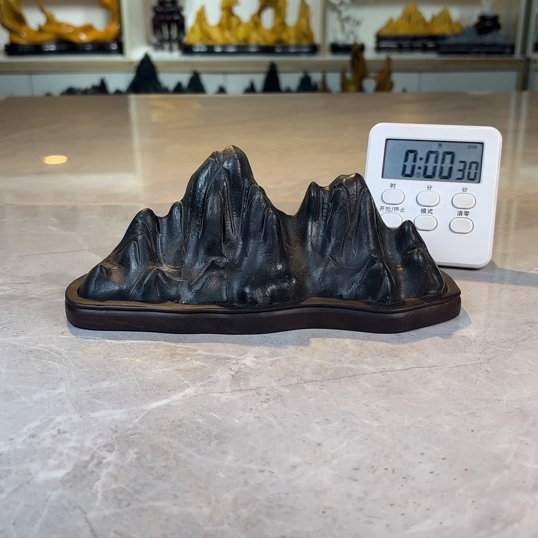 火***火石材灵璧石手工雕刻奇石摆件