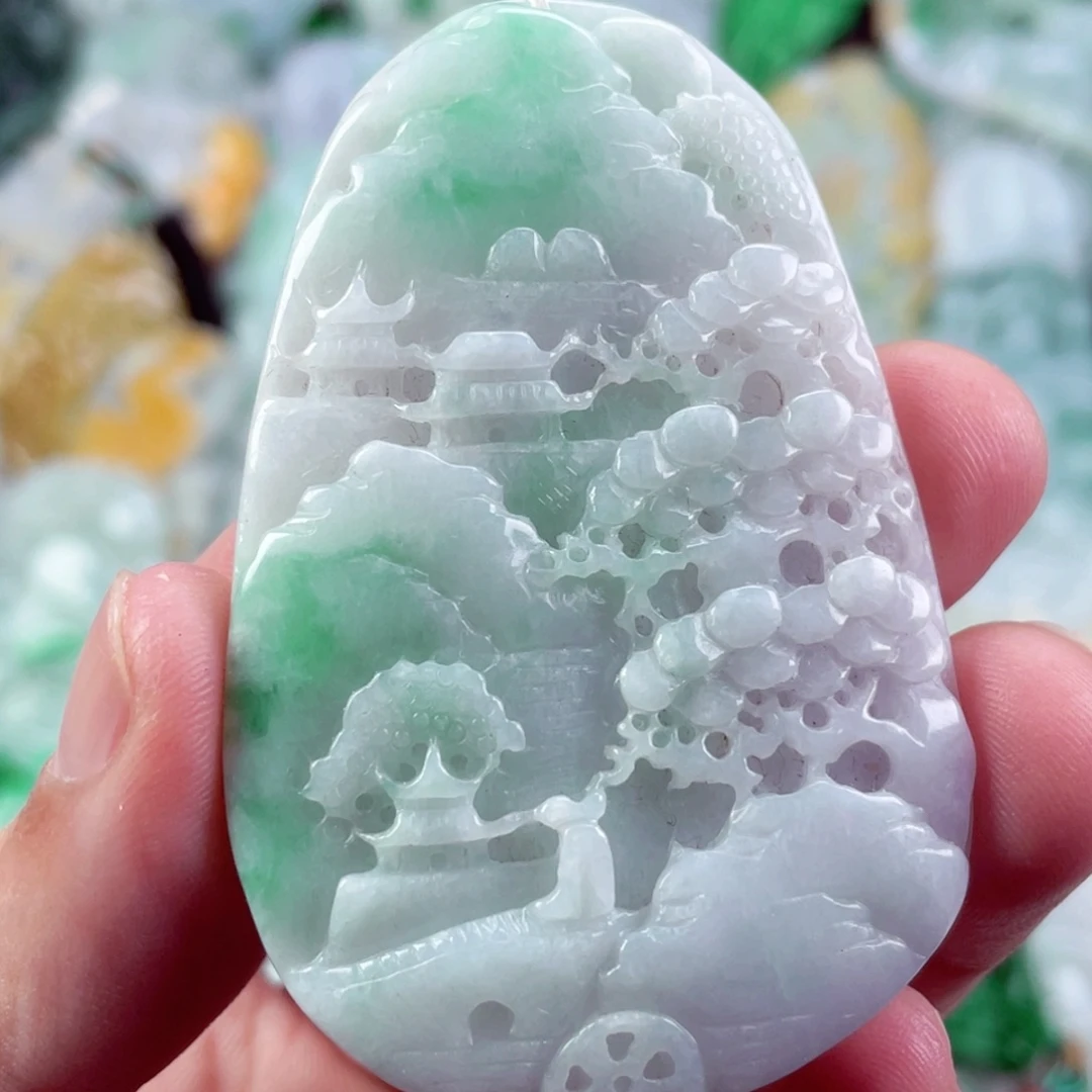 翡翠未镶嵌吊坠(不含链)