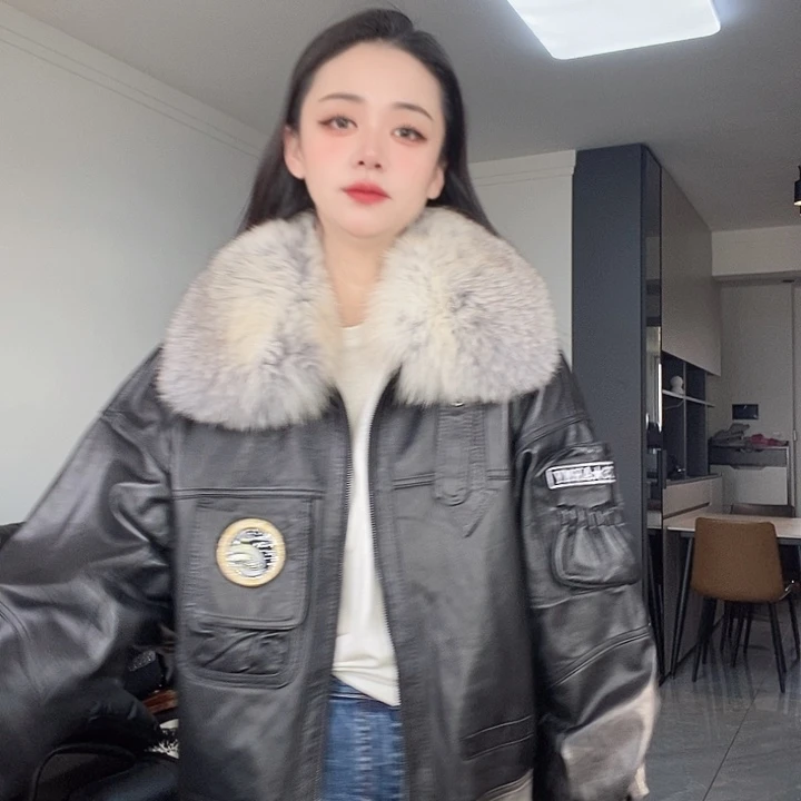 绵羊皮护理毛领120斤左右