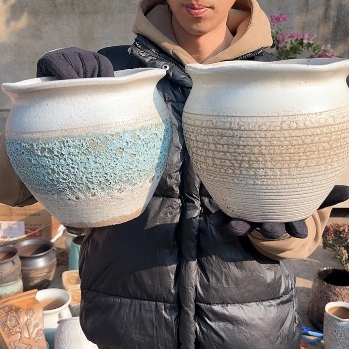红陶颜色不挑两个口径20*18