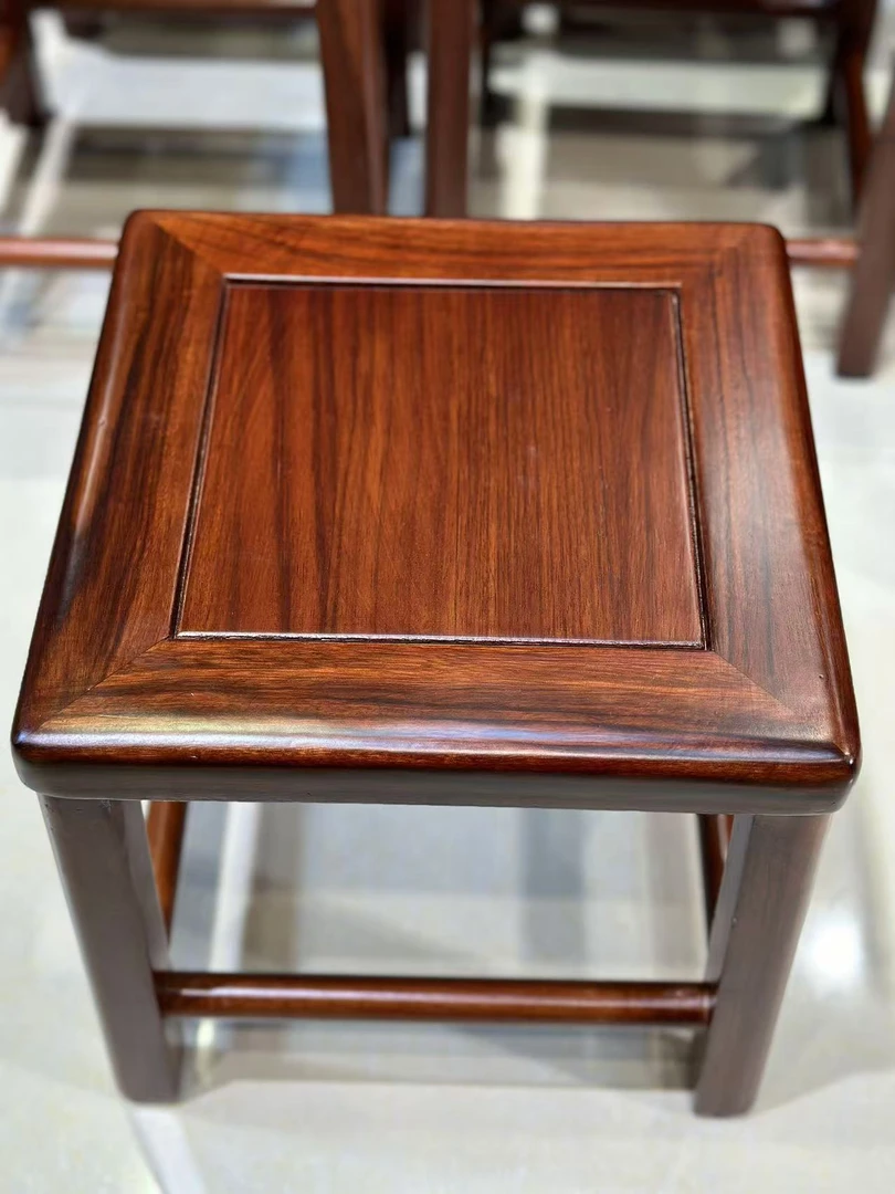 27）乌金木小方凳休闲换鞋小凳子家用客厅中式简约餐桌凳子