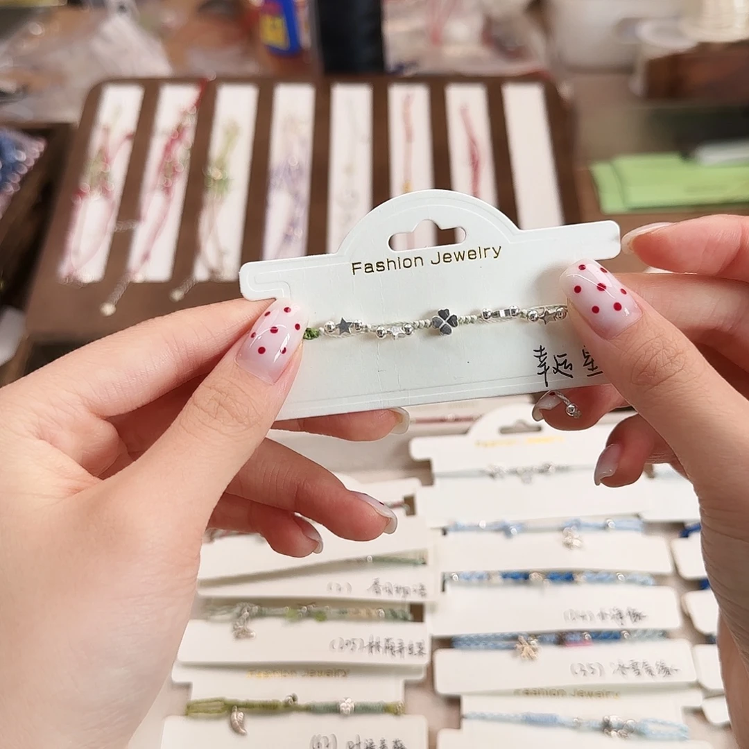 s***3手链烟晶银S925镶嵌幸运星