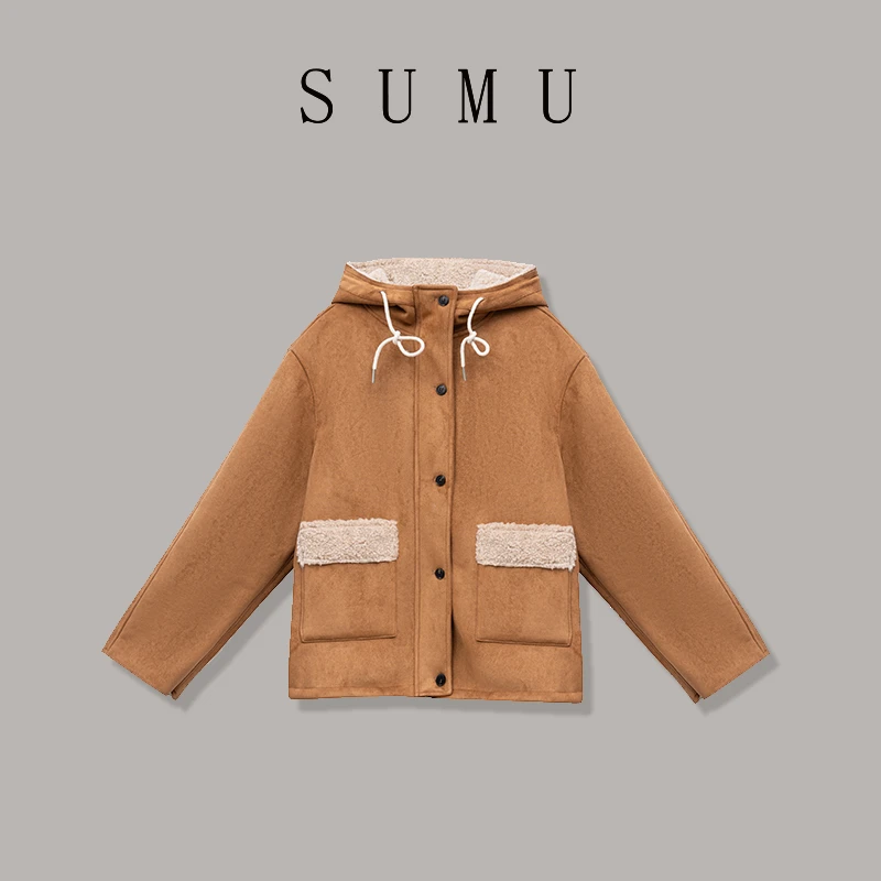 宿慕SUMU 女款外套10-25冬季新款时尚百搭显瘦外套A1603W
