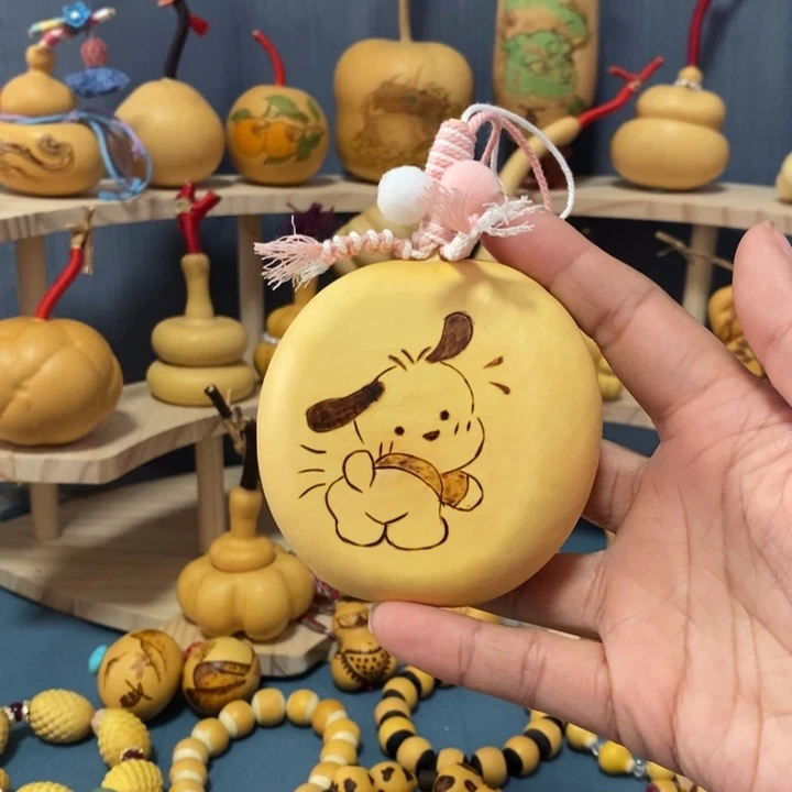 烙画可爱狗狗夹扁扁