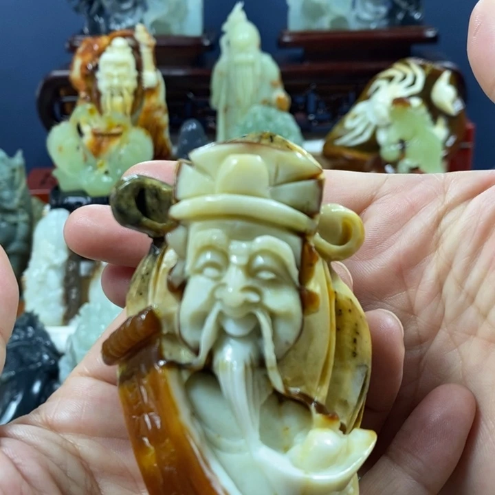 未镶嵌蛇纹石玉（覆膜）珠宝奇石