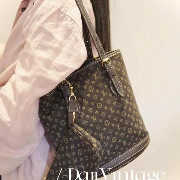 大吉中古/lv路易威登丹宁水桶单肩包