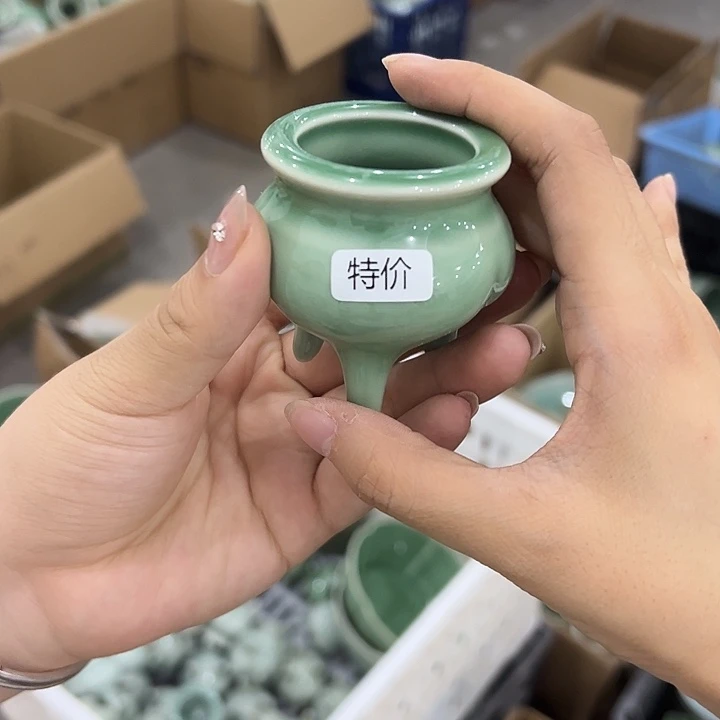龙泉云间青瓷小米茶器