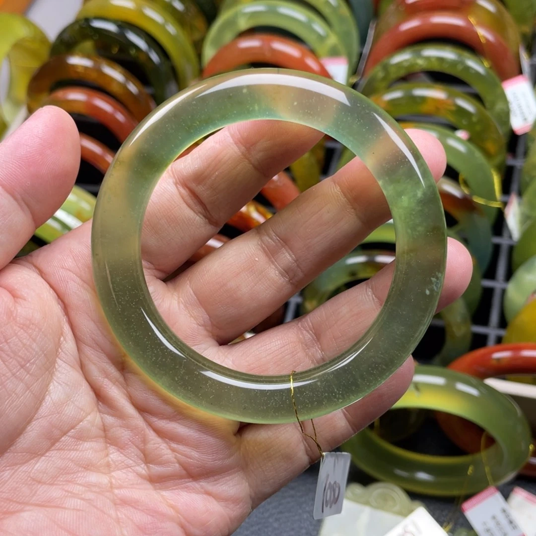 未镶嵌蛇纹石玉手镯