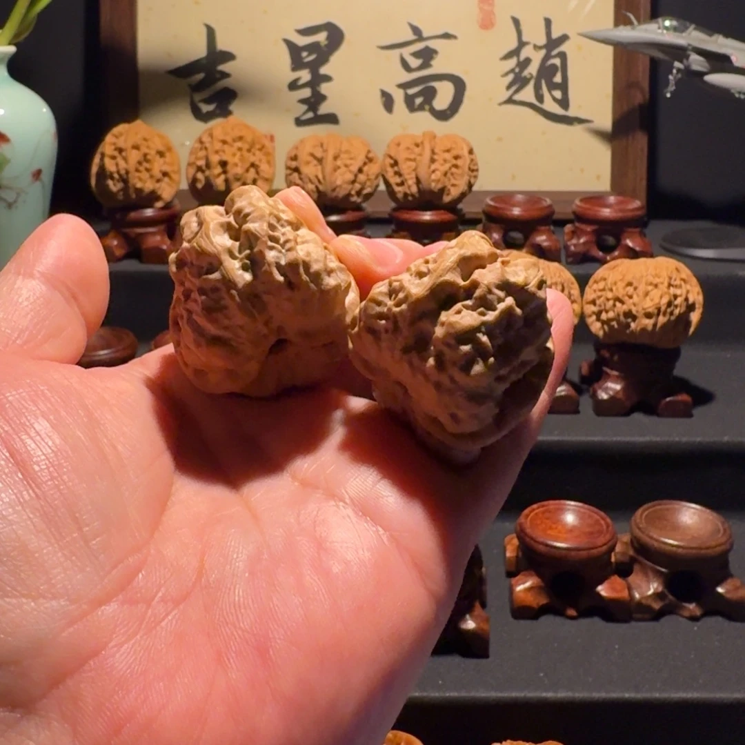 吊坠文玩核桃蓟县三角肌肉蛙37-2号