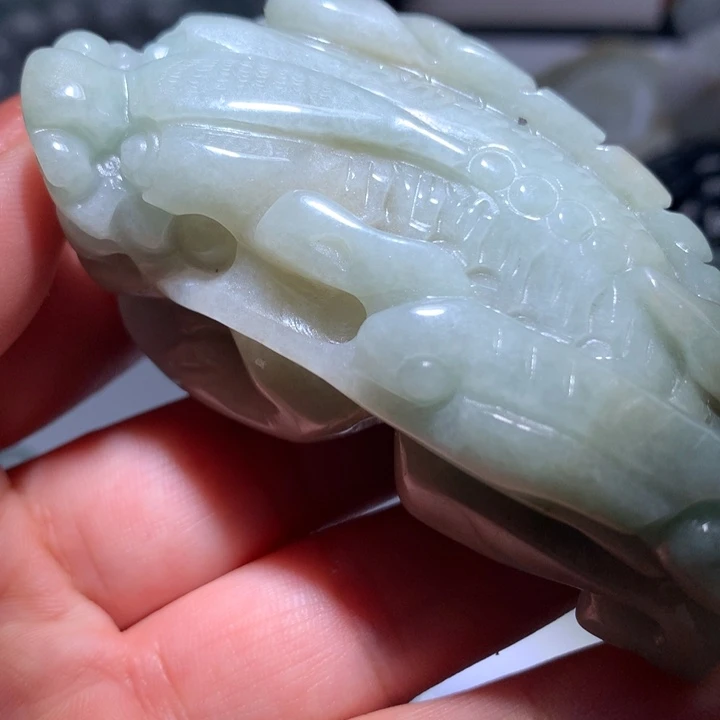 翡翠未镶嵌颈饰保真天然A货翡翠