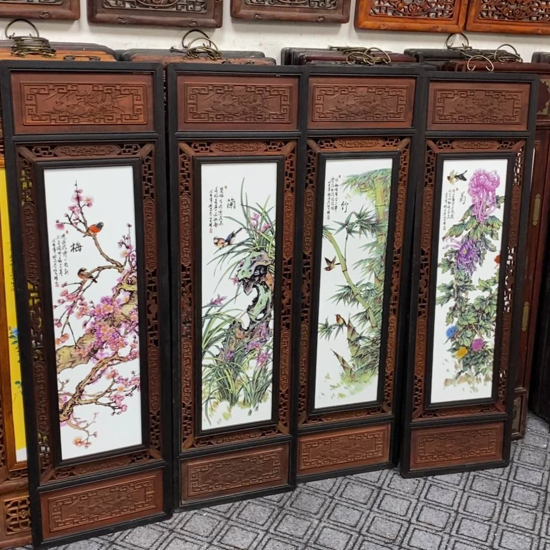 瓷片120*36*4 景德镇瓷板画柴窑烧制