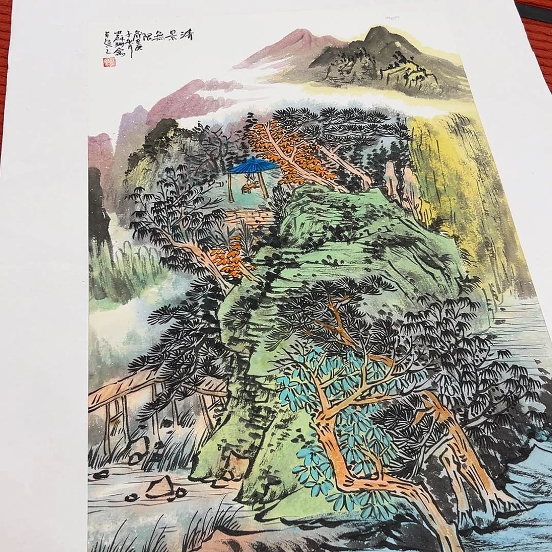 国画苏珊展览原作