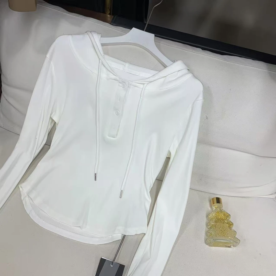 清-连帽抽绳螺纹上衣-1974