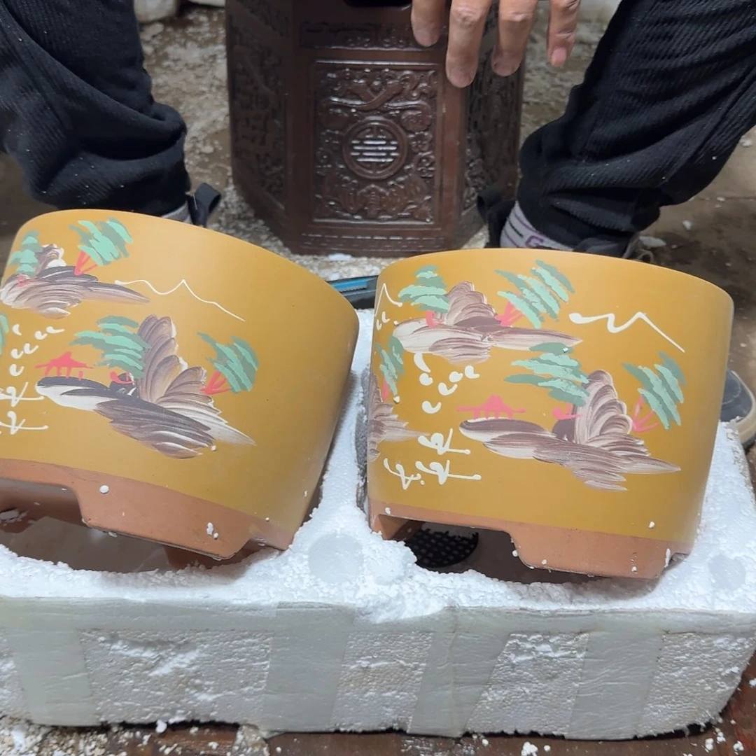 紫砂花盆！口径较