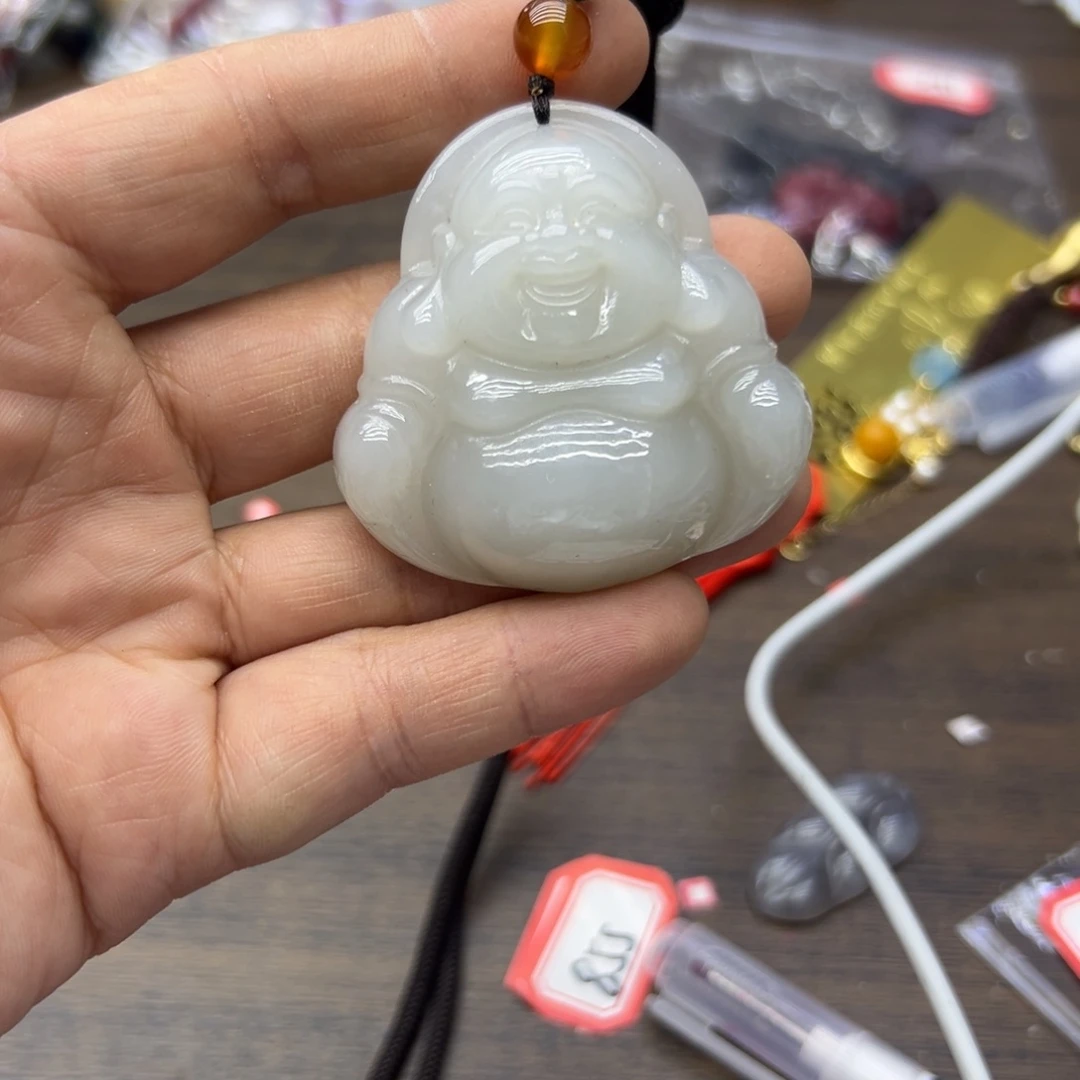 和田玉未镶嵌颈饰1563瑕