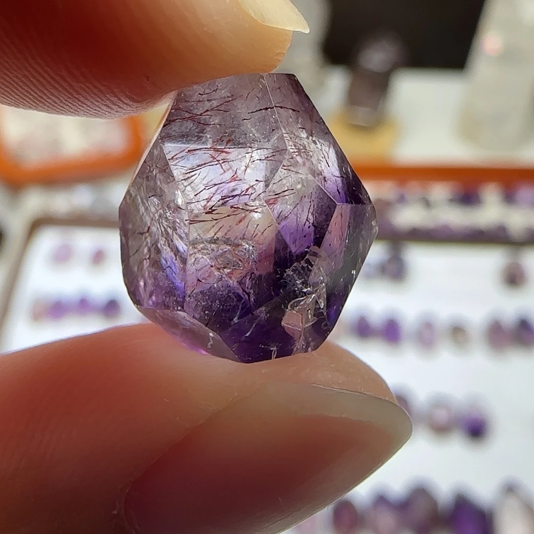 未镶嵌水晶珠宝半成品发丝超七随形