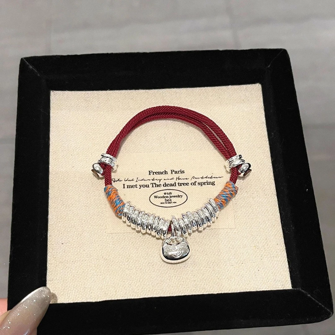 足银手链 银制品手链DIY编制盘缠手链时尚款