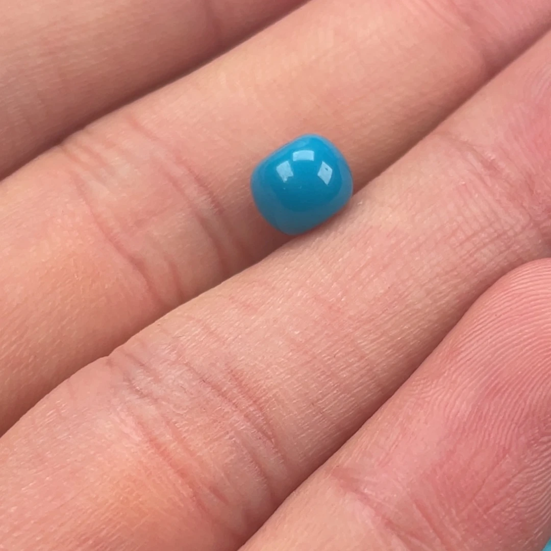 绿松石合金挂件6.9老形单珠