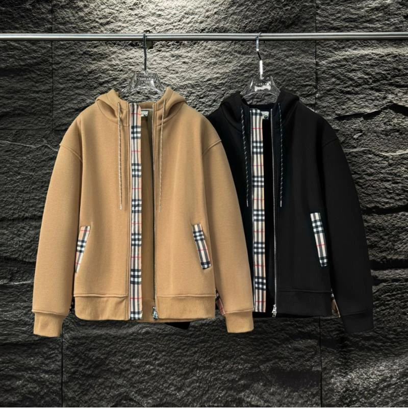 【威】K105男女同款时尚百搭潮流格子连帽外套