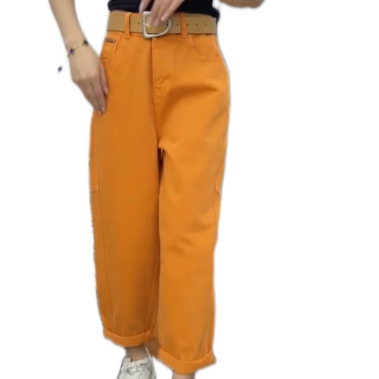 66092款时尚潮流牛仔老爹裤