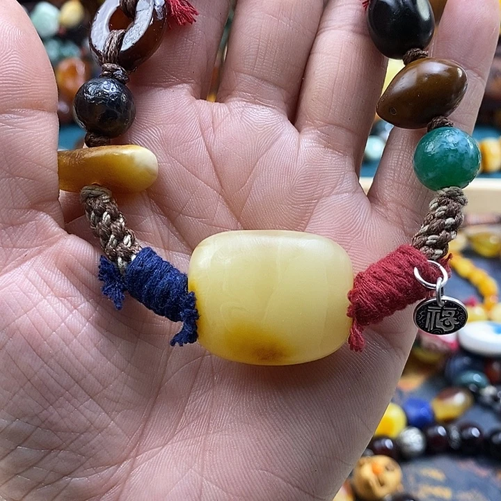 蜜蜡未镶嵌项链项链