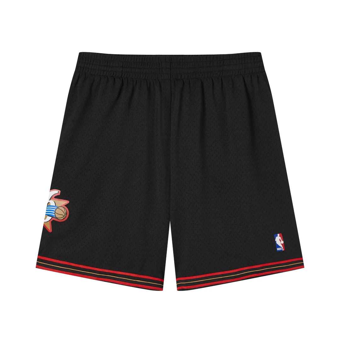 Mitchell&Ness-男子球迷版费城76人针织短裤
