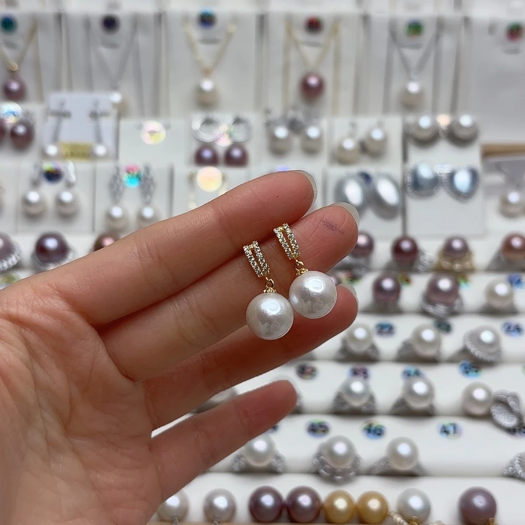 淡水珍珠颈饰银S925镶嵌