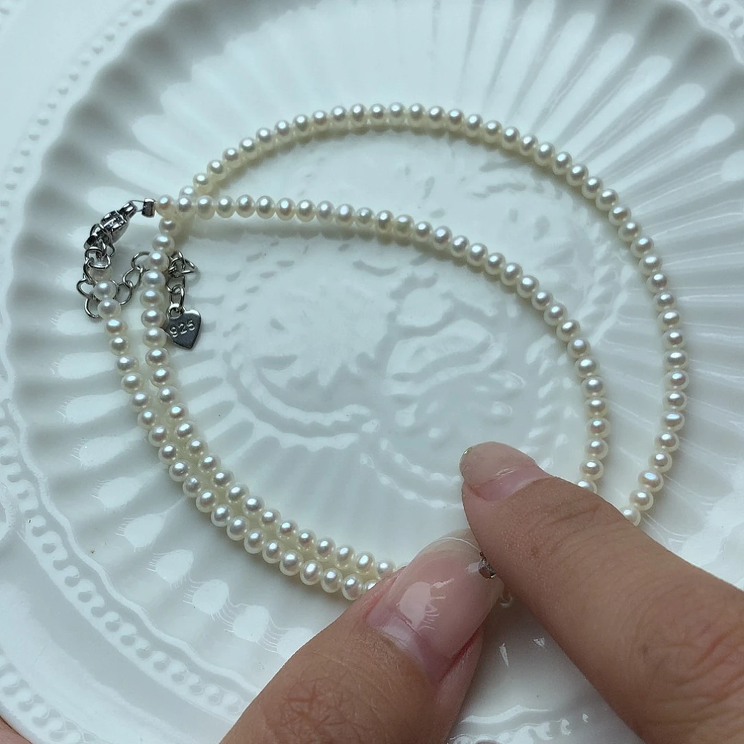 淡水珍珠3-4未镶嵌x16项链
