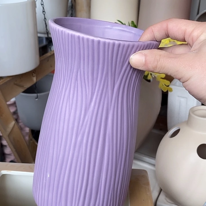 陶盆有孔 瑕疵针孔漏釉介意勿拍外口 12外高22