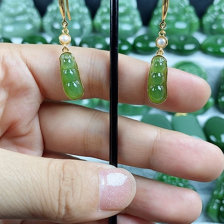 套链未镶嵌和田玉（碧玉）