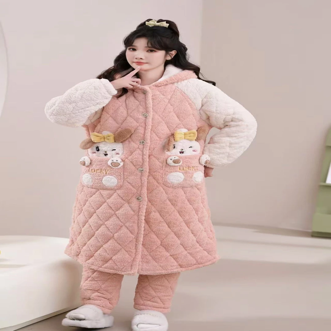 新款913款lucky加厚外穿一件过冬家居服