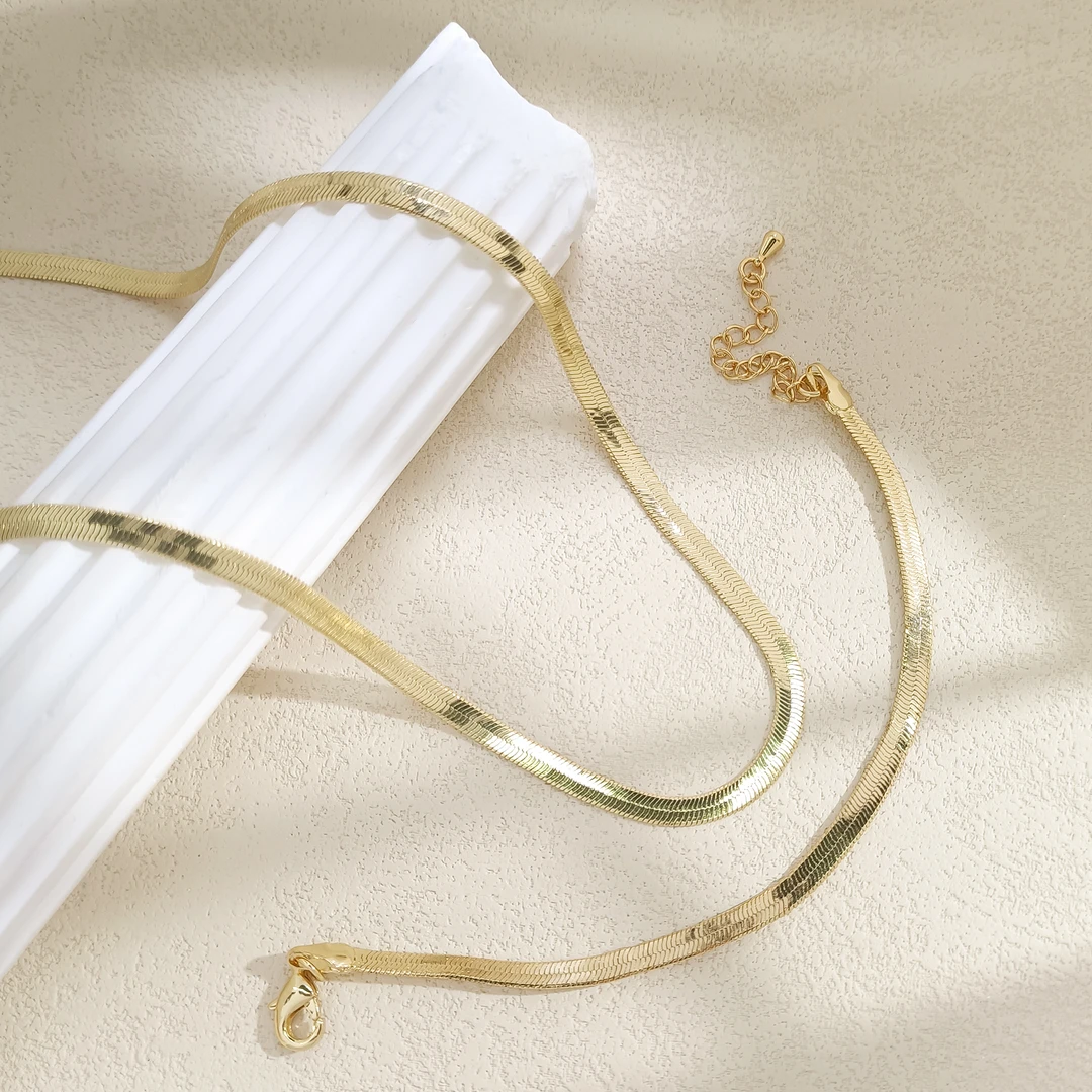 铜合金项链 WFL-000655 项链+手链 套装小众欧美轻奢