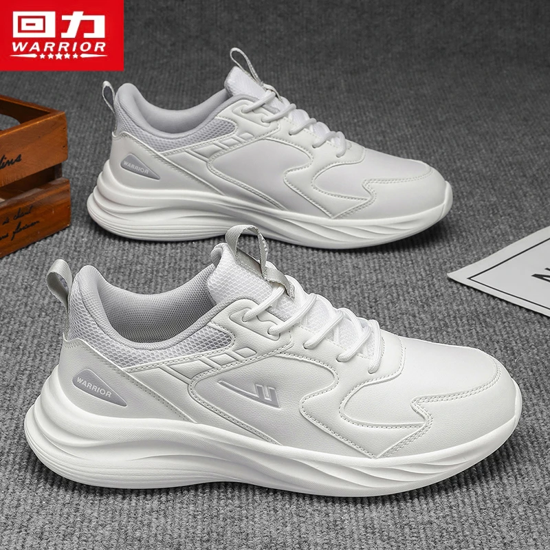 回力运动鞋男鞋2025冬季爆款皮面软底休闲鞋轻便男士厚底跑步潮鞋