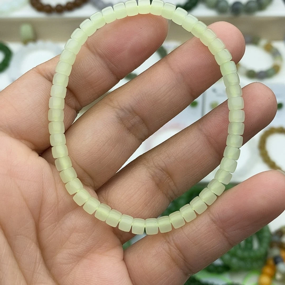 和田玉（碧玉）手链未镶嵌