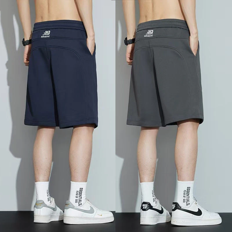 小北优选服饰男士休闲短裤刺绣宽松休闲夏季薄款潮流百搭五分中裤