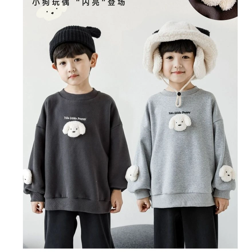 三只小狗上衣卫衣KJY073