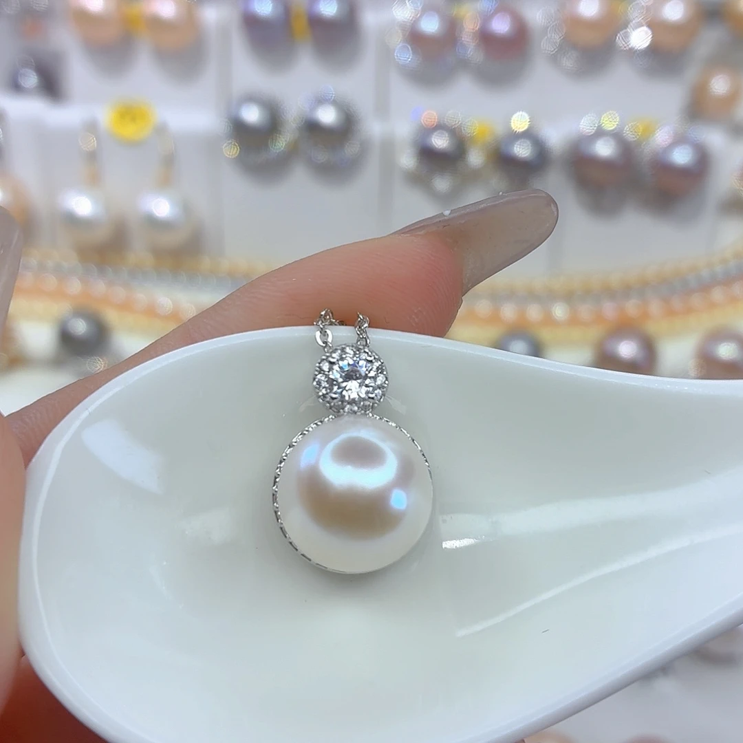 颈饰合金淡水珍珠
