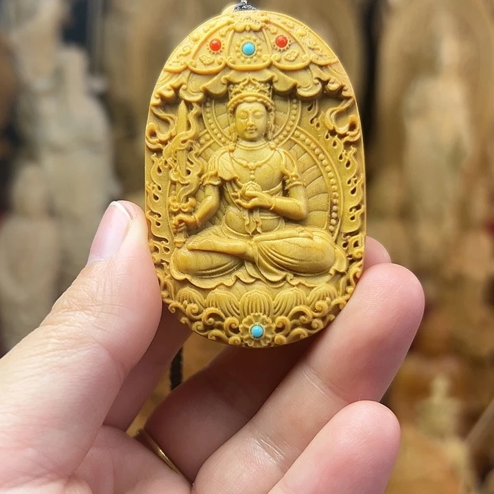 柏木（崖柏）崖柏雕刻，虚空，牛虎