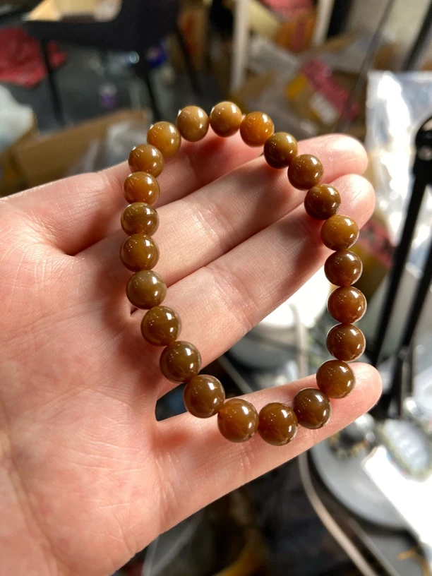 和田玉8mm且末糖手串