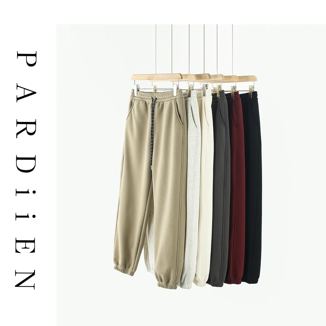 【北总严选】帕迪恩多色花绳宽松紧腰加绒束脚卫裤6060