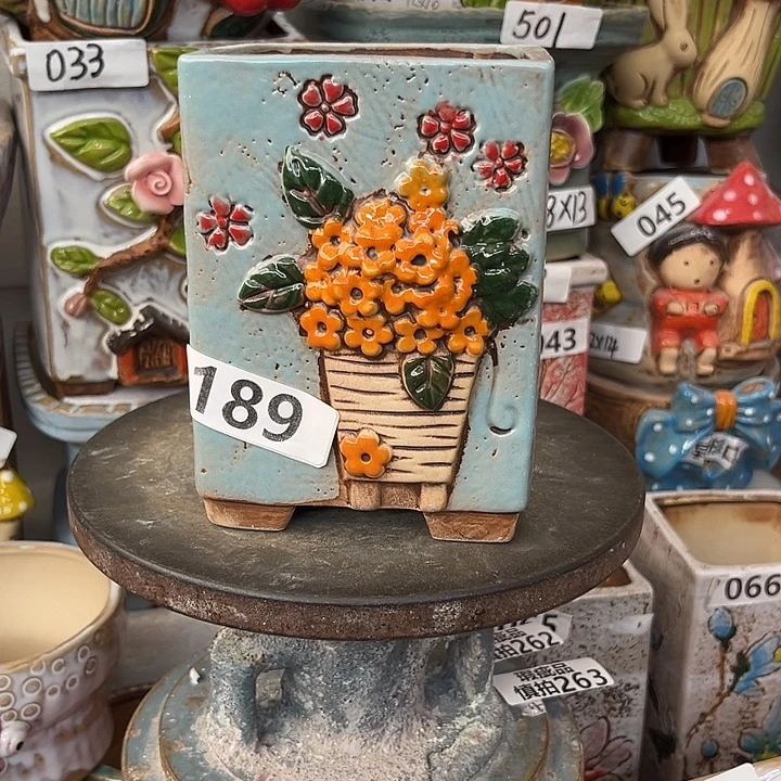 粗陶材质多肉花盆