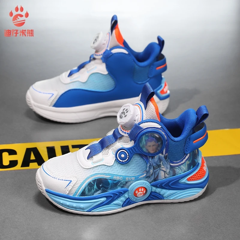2025秋季新款哪吒联名男童运动鞋双网透气时尚百搭青少年儿童鞋子