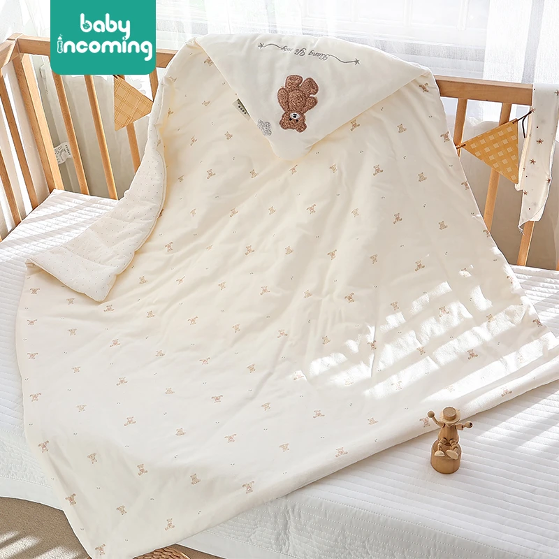 新生儿秋冬款产房抱被 450g A类空调房襁褓被子