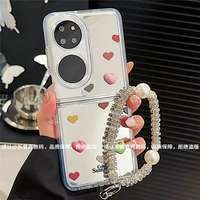 （华为p50pocket系列)折叠镜面适用华为p50pocket手机壳防摔爆款潮