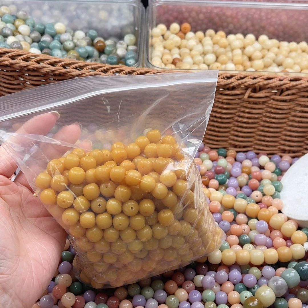 白玉菩提吊坠Q/10mm/120颗锅底