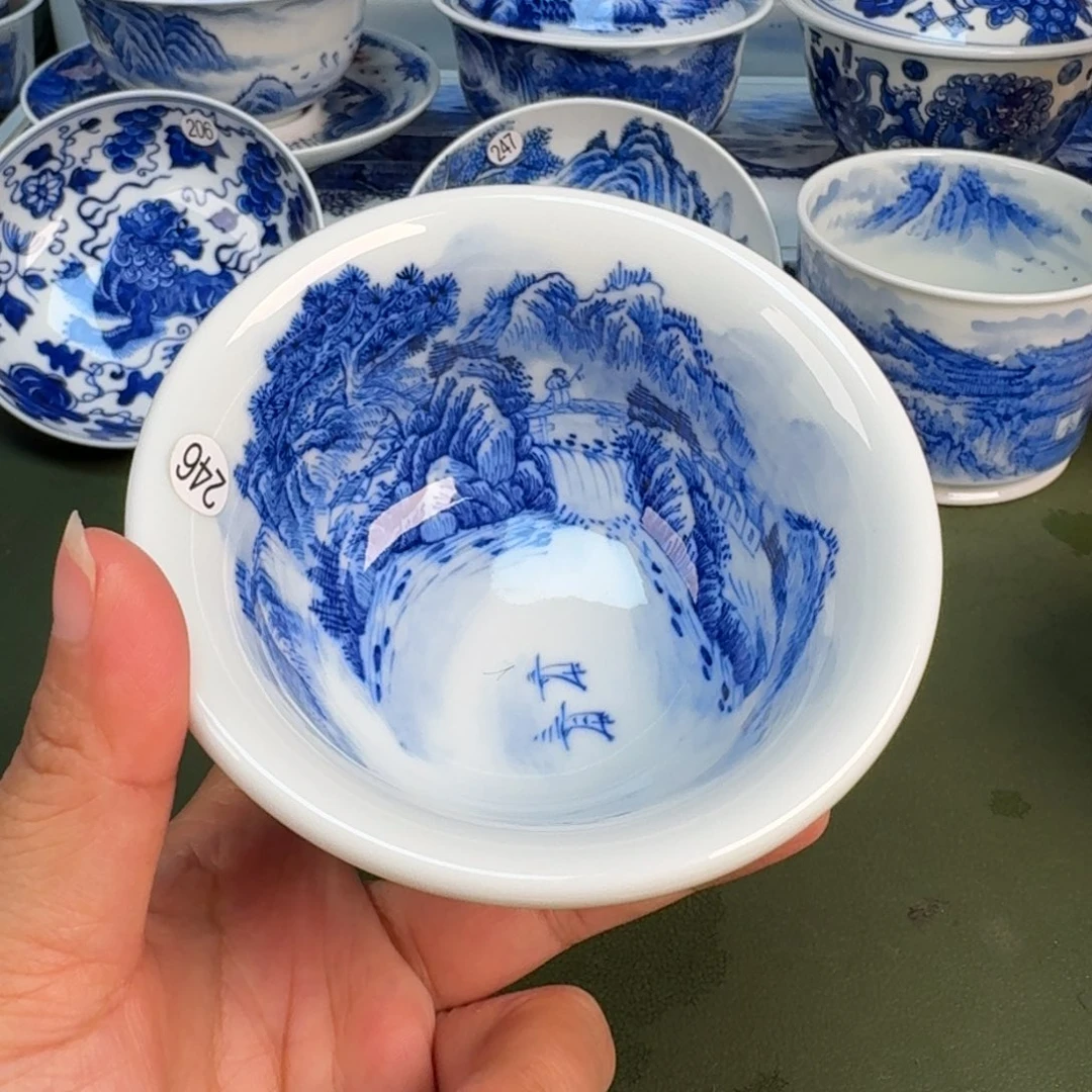 景德镇纯手绘茶具圆圆246