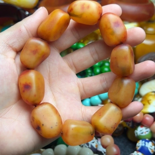 未镶嵌琥珀手串蜜蜡