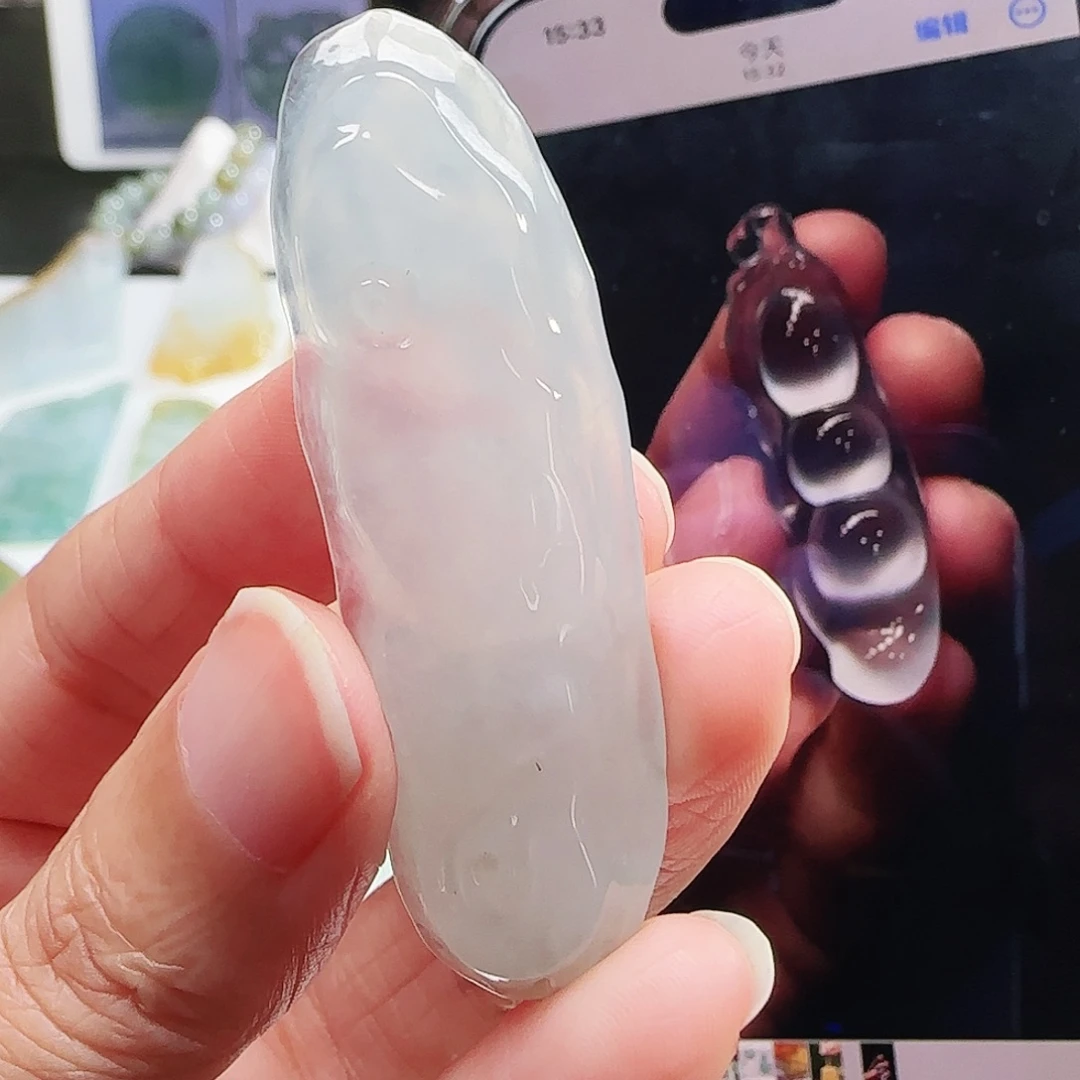 定制翡翠未镶嵌缅甸翡翠挂件